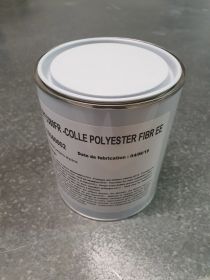 Colle polyester fibrée 3380 semi rigide neutre 1kg