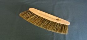 Brosse demi-lune soie grise