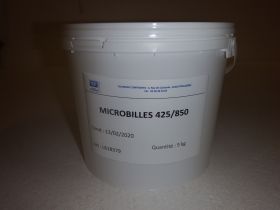 Charge microbilles de verre 425/850 microns en seau de 5kg