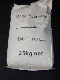 Charge microbilles de verre 425/850 microns en sac de 25kg