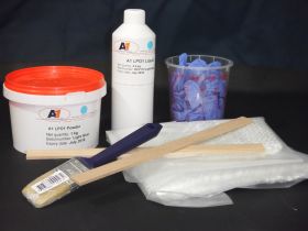 Kit résine acrylique grise 3 kg LP01 (1 kg résine + 2 kg poudre)